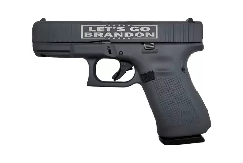 Glock G45 USA 9mm, 4" Barrel, "Let''s Go Brandon", FS, Gray, 17rd