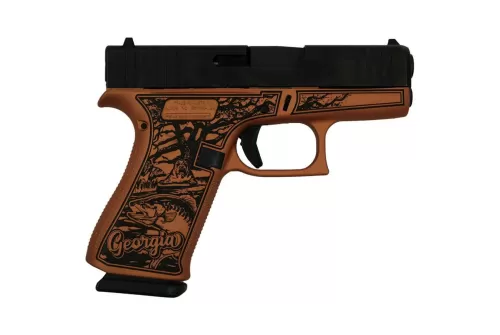 Glock 43X Custom "Georgia Clay" Subcompact Handgun 9Mm Luger 10Rd Magazines (2) 3.41" Barrel Austria GLPX4350201GACL