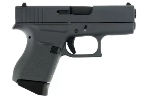 Glock PI4350201SNP G43 Double 9mm 3.39" 6+1 Sniper Gray Interchangeable Backstra
