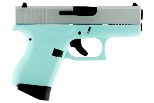 Glock UI4350204 G43 Subcompact Double 9mm Luger 3.39" 6+1 Robin Egg Blue Polymer PI4350201RES