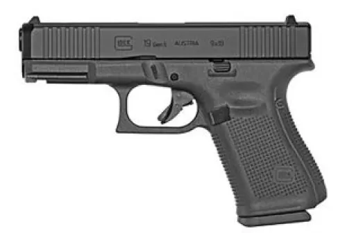 Glock Ur19501 G19 Rebuilt Rebuilt 9Mm Luger 4.02" 15+1 Black Polymer Frame & Grip With Black Steel Slide & Adjustable Sights (Us Made)