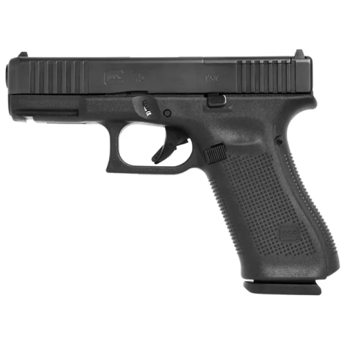 Glock Ur45509mos G45 Rebuilt 9Mm Luger 4.02" 17+1 Black Black Ndlc Steel With Front Serrations & Mos Cuts Black Rough Texture Interchangeable Backstraps Grip Fixed Sights Glock Ur45509mos G45 Rebuilt 9Mm Luger 4.02" 17+1 Black Black Ndlc Steel With Front Serrations & Mos Cuts Black Rough Texture Interchangeable Backstraps Grip Fixed Sights