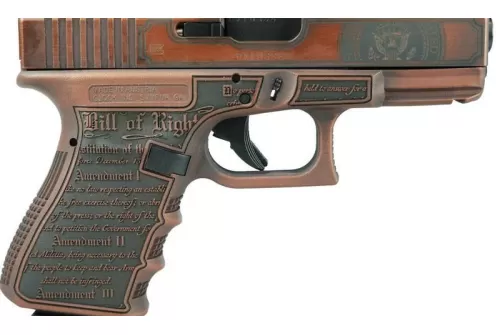 Glock 19 Gen 3 Custom  9mm, 4.01" Barrel, "Trump 2024 Red", 15rd