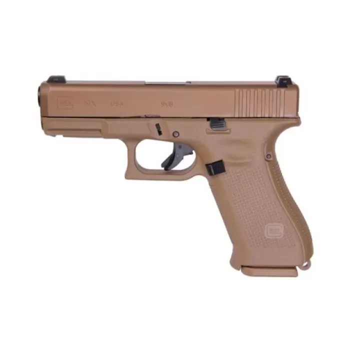 Glock 19X 9mm Pistol With Glock Night Sights, Flat Dark Earth - UX1950703 Glock 19X 9mm Pistol With Glock Night Sights, Flat Dark Earth - UX1950703