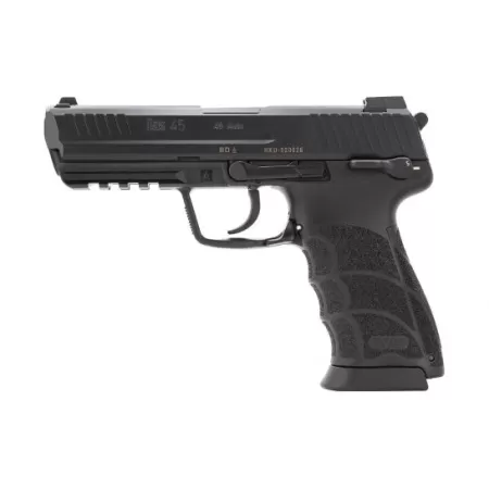 H&K HK45V1 DA/SA .45 ACP Pistol With Safety/Decocker, Black - 81000027