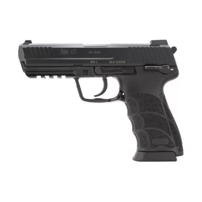 H&K HK45V1 DA/SA .45 ACP Pistol With Safety/Decocker, Black - 81000027 H&K HK45V1 DA/SA .45 ACP Pistol With Safety/Decocker, Black - 81000027
