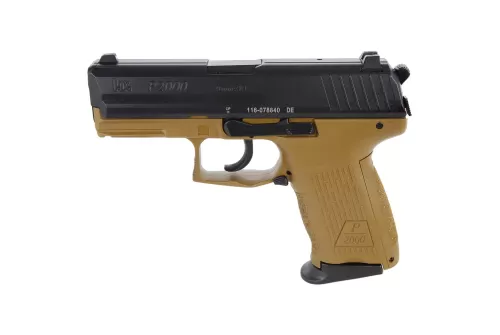 Heckler and Koch P2000 V3 Black / Flat Dark Earth 9mm 3.66