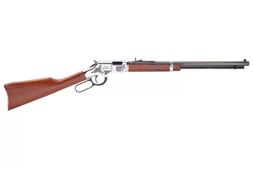 Henry Golden Boy Silver Fathers Day .22 LR/Short, 20" Barrel, Nickel Plated, American Walnut, 16rd/21rd