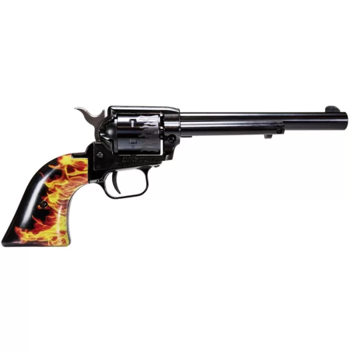 Heritage Firearms Rough Rider Small Bore .22 Mag 6.5" Barrel 6-Rounds Custom Flame Grips Heritage Firearms Rough Rider Small Bore .22 Mag 6.5" Barrel 6-Rounds Custom Flame Grips