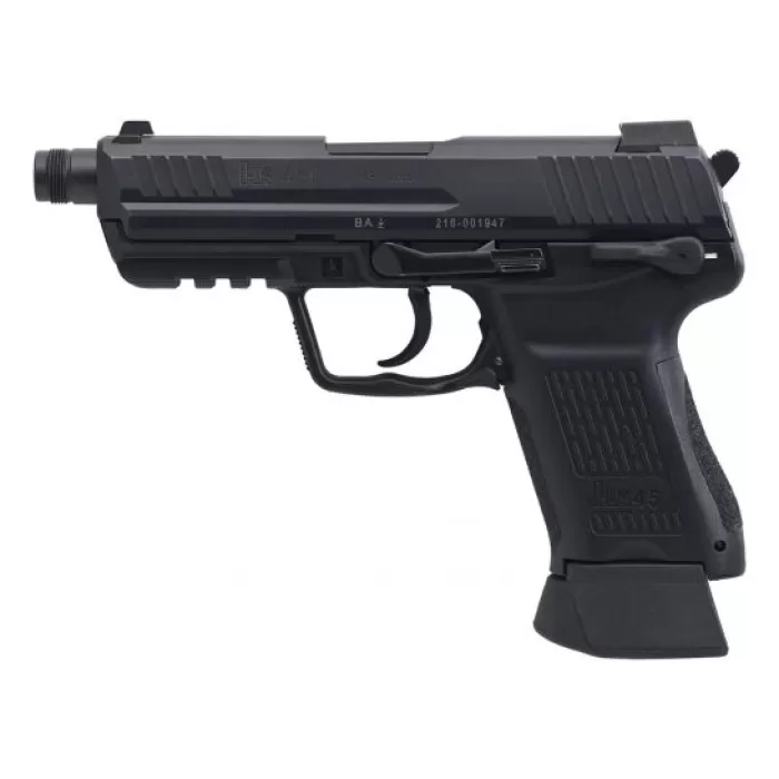 HK 81000022 HK45 Compact Tactical V1 45 ACP 4.57" 10+1 (2) Black Black Steel Slide Black Interchangeable Backstrap Grip HK 81000022 HK45 Compact Tactical V1 45 ACP 4.57" 10+1 (2) Black Black Steel Slide Black Interchangeable Backstrap Grip