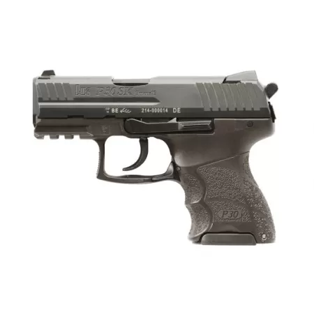 HK P30SK V3 DA/SA Rear Decocker 9mm Pistol, Black - 81000544