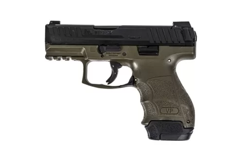 HK VP9SK Subcompact 9mm Pistol, OD Green/Black - 81000648