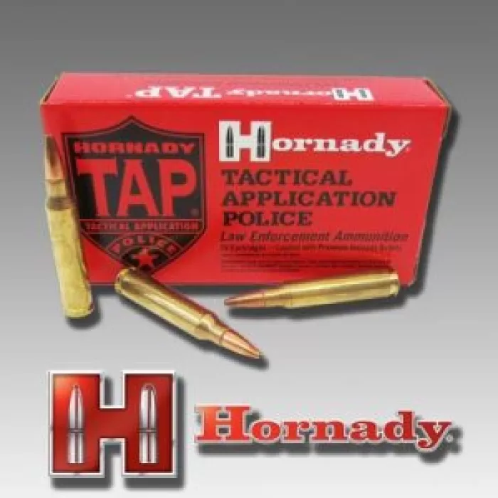 Hornady .223 Remington 75gr BTHP TAP 20ct - Brass Casing