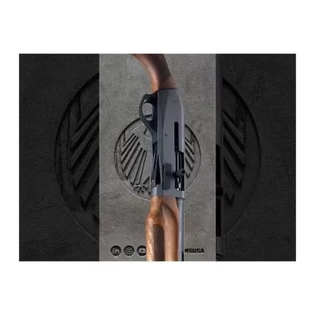 Panzer M2 SPEED 12 Gauge 24" 9rd Semi Auto Shotgun, Disruptive Grey/Walnut
