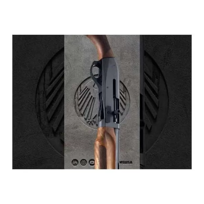 Panzer M2 SPEED 12 Gauge 24" 9rd Semi Auto Shotgun, Disruptive Grey/Walnut
