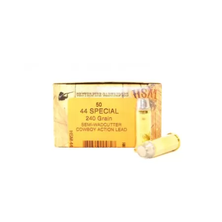 HSM 44 Special 240gr SWC-H Ammunition New Manufactured Cowboy Action 50rds - HSM-44S-1-N