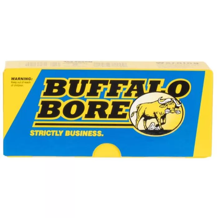Buffalo Bore Ammunition 47D/20 Hunting & Sniping  458 SOCOM 400 gr Semi-Jacketed Flat Point (SJFP) 20 Bx/ 12 Cs