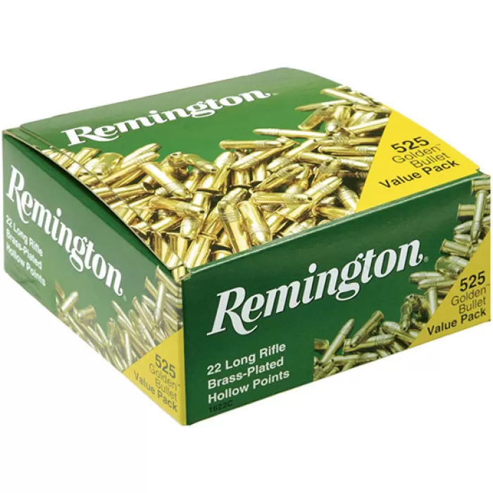 Remington Golden Bullet Rimfire Ammunition .22 LR 36 GR HP 525/Box 21250