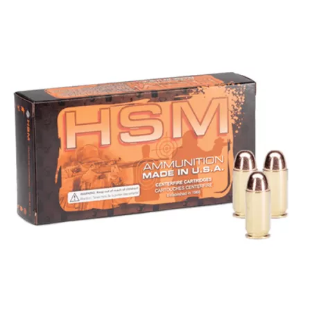 HSM 9MM 115GR RNFP PLATED 50/box