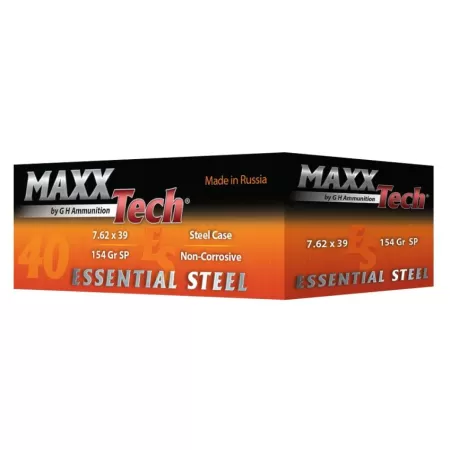 MaxxTech Ammo Essential Steel 7.62x39mm 154 gr SP 40rds