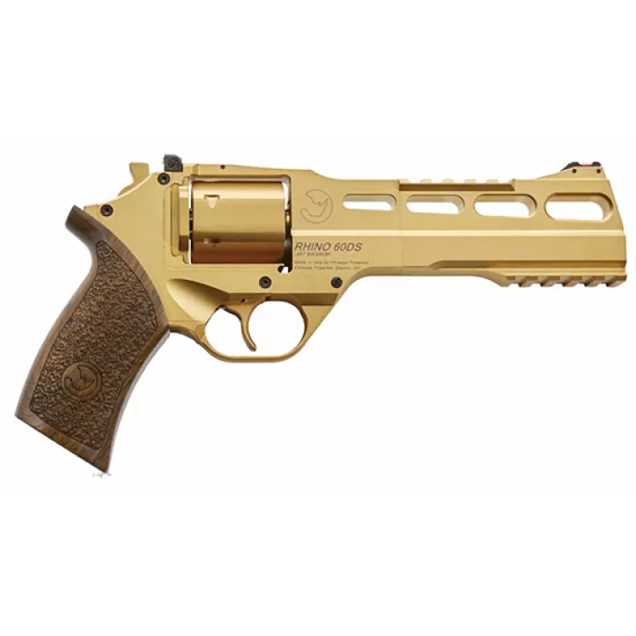 Chiappa Firearms Rhino 60Ds Gold 357Mag 6 Gold Walnut 340225