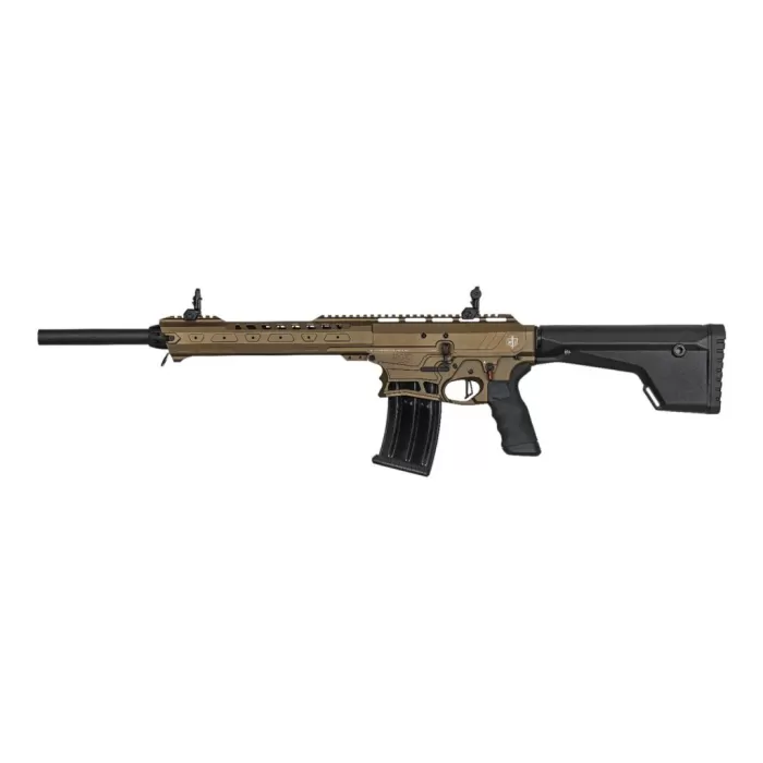 Sds Mac F12 Black Shotgun 12 GA 3" Chamber 5Rd Magazine 18.5" Barrel Bronze CA Compliant 21000151 Sds Mac F12 Black Shotgun 12 GA 3" Chamber 5Rd Magazine 18.5" Barrel Bronze CA Compliant 21000151