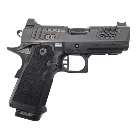 Staccato CS 9mm, 3.5" Barrel, Optic Ready, X-Series Serrations, Black, 16rd