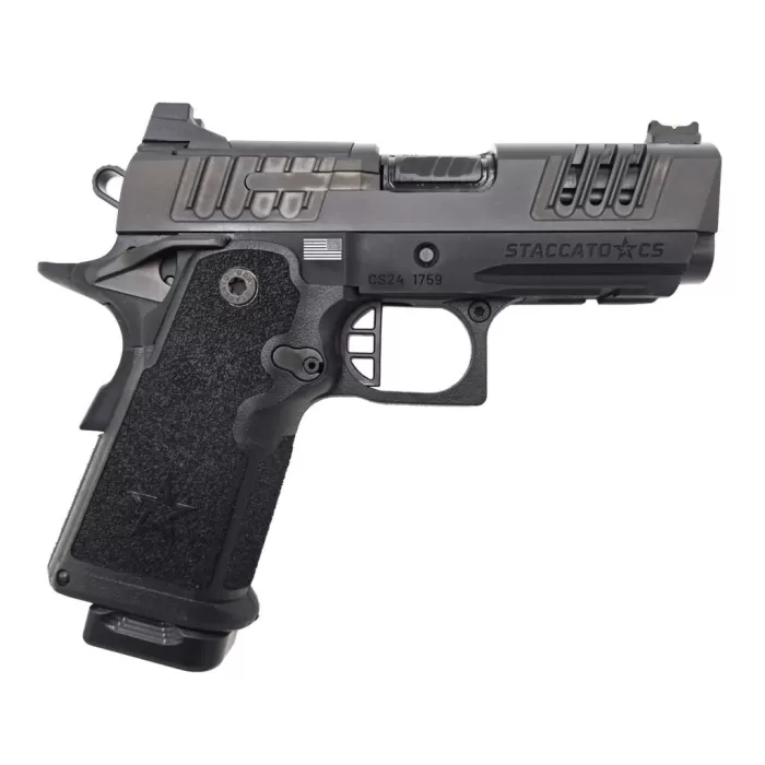 Staccato CS 9mm, 3.5" Barrel, Optic Ready, X-Series Serrations, Black, 16rd