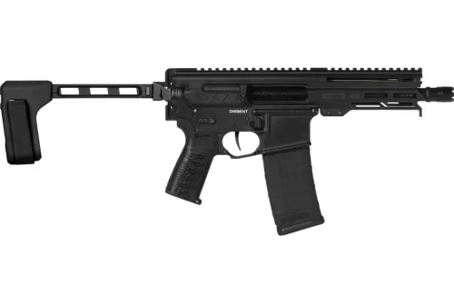 CMMG Dissent Mk4 .300 BLK 6.5in 30rd Braced Armor Black Semi-Auto Pistol (30A2D0F-AB)