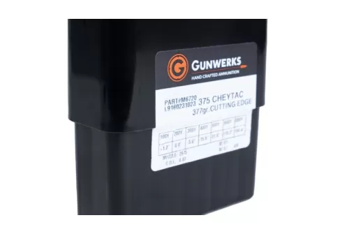 Gunwerks .375 Cheytac Cutting Edge 377gr Precision Lead Free Ammunition AY-M6720