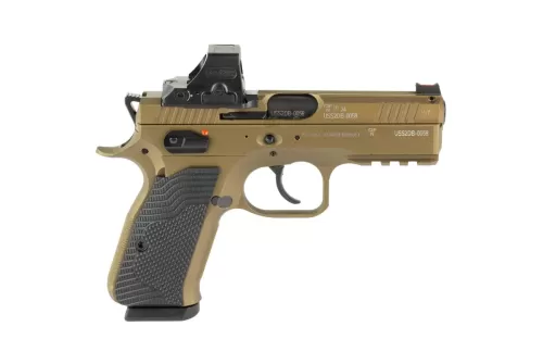 CZ Shadow 2 Talo Exclusive 9mm, 4" Barrel, Burnt Bronze Cerakote, Holosun 508T X2 Red Dot Sight, Black G10 Grip, 15rd