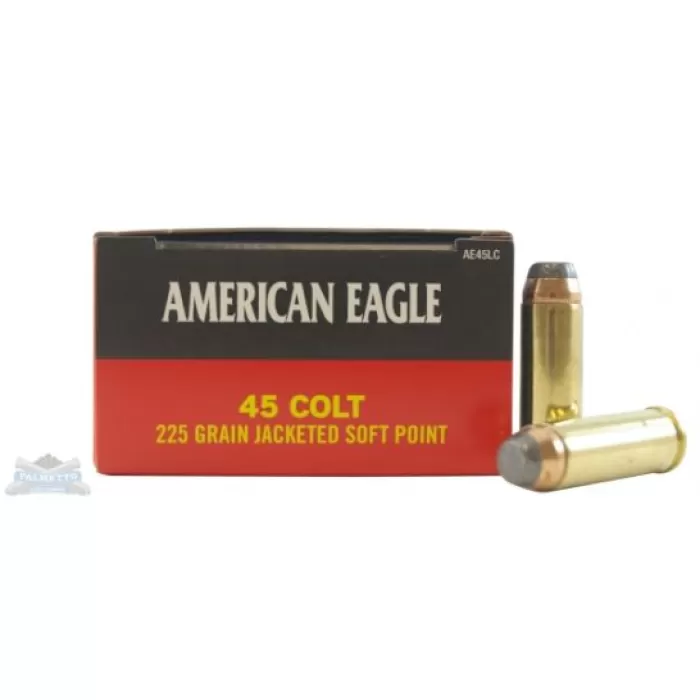 American Eagle 45 Colt 225gr JSP Ammunition 50rds - AE45LC