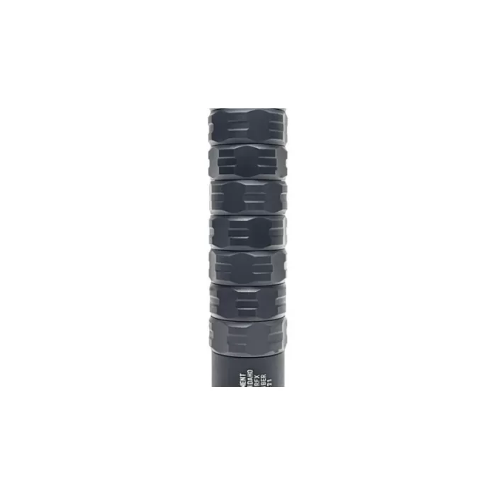 Jk Armament JK105RFX22 RFX  22 Cal 1.05" Black Aluminum/Stainless Steel 1/2"x28