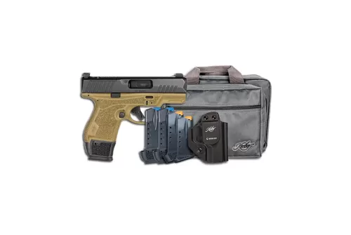 Kimber R7 Mako 9mm Bbl Optics Ready FDE Pistol w/Mission First Tactical Holster, Kimber Range Bag, (3) 15rd, (1) 13rd & (1) 11rd Mag 3800037