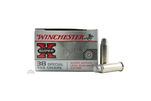 Winchester 38 Special 158gr LSWC Super-X Ammunition - X38WCPSV