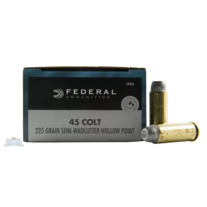 Federal 45 Colt 225gr SWHP Ammunition 20rds - C45LCA Federal 45 Colt 225gr SWHP Ammunition 20rds - C45LCA