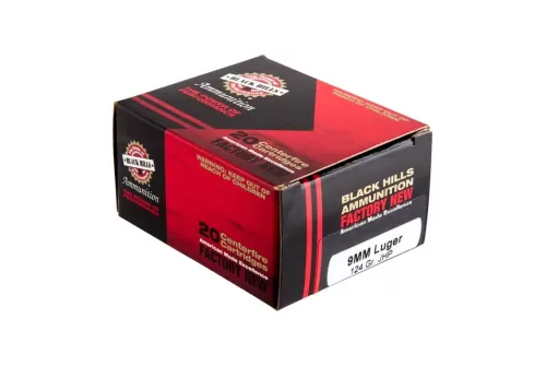 9MM LUGER AMMO - 9mm Luger 124gr JHP 20/Box