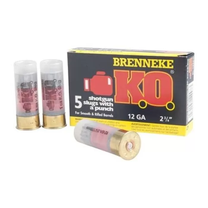 K.O. AMMO 12 GAUGE 2-3/4'' 1 OZ SLUG K.O. AMMO 12 GAUGE 2-3/4'' 1 OZ SLUG