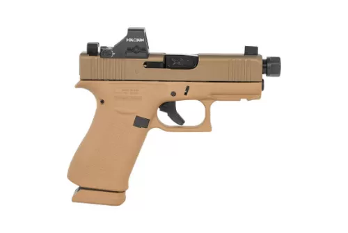 Glock UX4350204NR15ORNINO2 G43X 9mm Luger 15+1 3.41" Steel Serrated Slide Ambidextrous