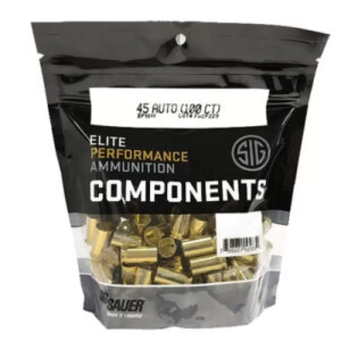 SIG SAUER .45 Auto 100-Count Unprimed Component Brass (BP1011)