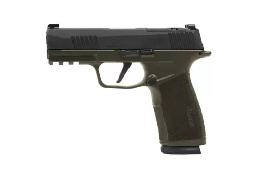 SIG SAUER P365-XMacro Fortunate Sun 9mm 3.7in 2x 17rd Mags OD Green/Black Striker-Fired Pistol (365XCA-9-BXR3-FS)