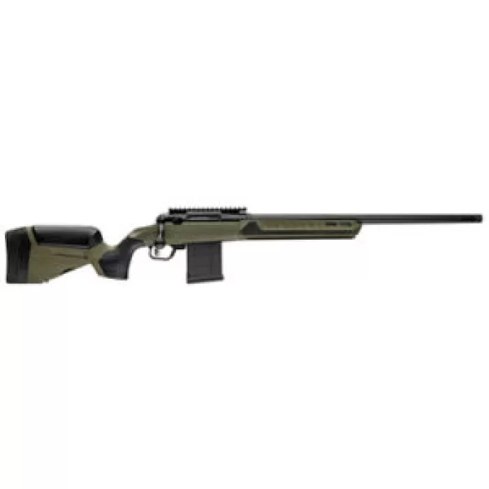 Savage Arms 32630 110 Core Predator Full Size 204 Ruger 10+1 22" Medium Heavy Fluted Barrel, Arca Rail Forend, Hunter Green AccuStock w/AccuFit V2 Synthetic Stock, Left Hand