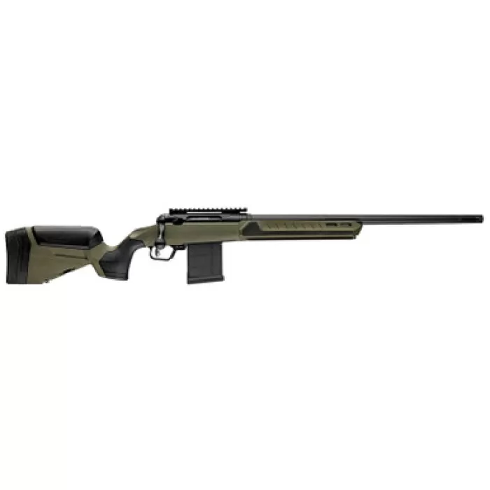 Savage Arms 32630 110 Core Predator Full Size 204 Ruger 10+1 22" Medium Heavy Fluted Barrel, Arca Rail Forend, Hunter Green AccuStock w/AccuFit V2 Synthetic Stock, Left Hand