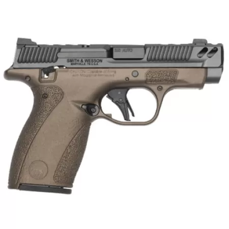 SMITH & WESSON PC Bodyguard 2.0 .380 Auto 13.1in 10rd/12rd Mags Midnight Bronze Thumb Safety Carry Comp Pistol (14846)