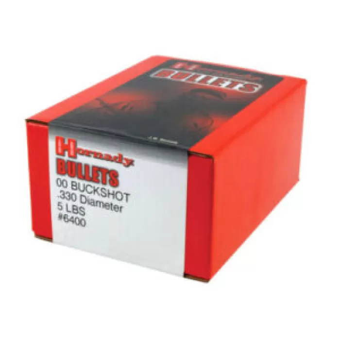 Hornady 00 BUCKSHOT .330 DIAMETER UPC: 090255264005 Hornady 00 BUCKSHOT .330 DIAMETER UPC: 090255264005