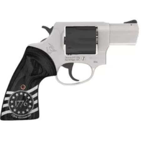 Taurus 2-85625-US3 856 1776 Small 38 Special +P 6 Shot 2" Stainless Steel Barrel, Black Stainless Steel Cylinder, Stainless Steel Frame, Custom Altamont Grip, Transfer Bar Safety