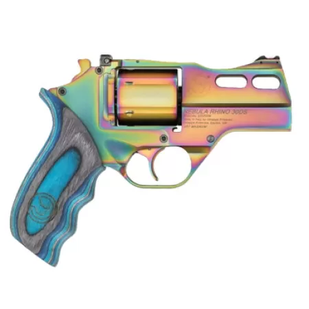 Chiappa Firearms CF340354 Rhino 30SAR 357 Mag 6 Shot 3" Nebula PVD, Blue Laminate Grip