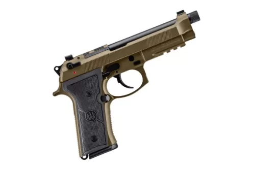 Beretta USA JS92M9A4GBRZ10 M9A4 Overlanding Full Size Frame 9mm Luger 10+1 5.10" Black Threaded Barrel, Nomad Bronze Cerakote Steel Optic Ready/Serrated Slide, Nomad Bronze Cerakote Aluminum Frame w/B