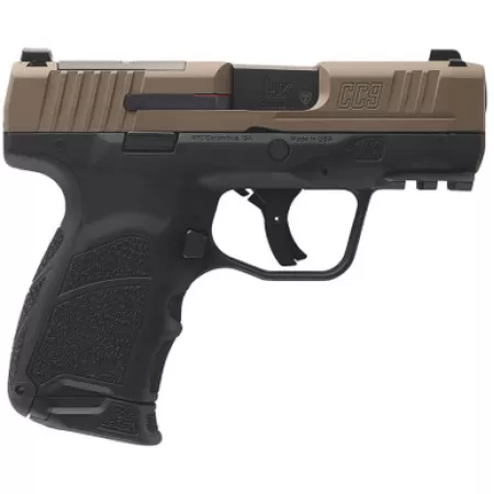 HK CC9 Micro Compact 9mm 3.32in 10/12rd Flat Dark Earth Semi-Auto Pistol (81001192)