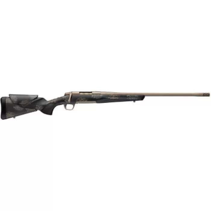 Browning 036142224 X-Bolt 2 Speed HD Full Size 270 Win 4+1 22" Smoked Bronze Cerakote Fluted Threaded Barrel, Smoked Bronze Cerakote Steel Drilled & Tapped Receiver, Bronze/Gray Camo w/Black Overmold